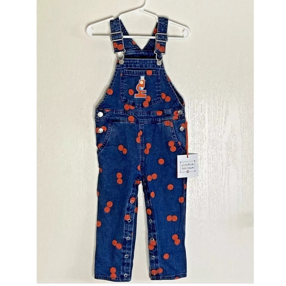 chritian robinson Other - Toddler Science Themed Denim Overalls, Microscope and Cells, Size 18 months NWT